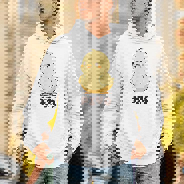 ひよこ 雛 鶏 鳥 Piyo ピヨ チキン 動物 ネタ おもしろ 面白い お笑い かわいい ワンポイント デザイン パーカー