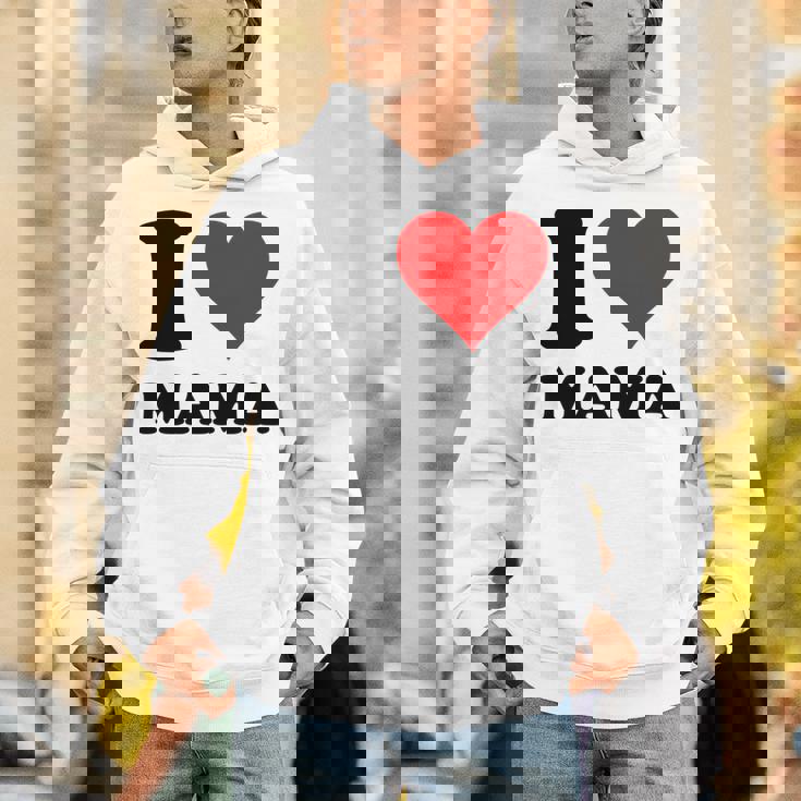 アイ・ラヴ・ママ 長袖tシャツ パーカー