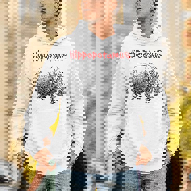 カバ ヴィンテージ シンプル ミニマリスト カバ グラフィック パーカー