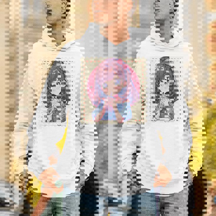 カワイイアニメ ちびガール バブルティー ボバミルク オタク パーカー