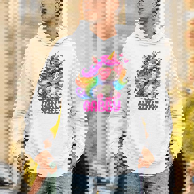 ギャビーユニコーン 名前入りデザイン パーカー