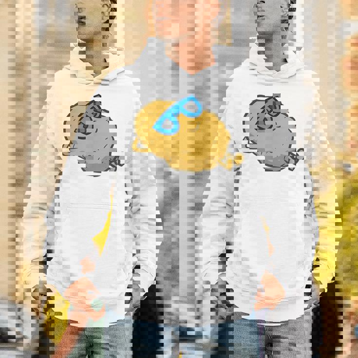 サングラスでかわいいポテチ リラックスポテチ パーカー