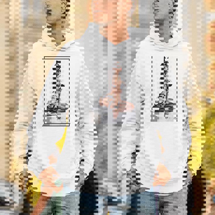 セクシーガールグラフィックtシャツ バッドキティ ピンナップ バックプリント パーカー