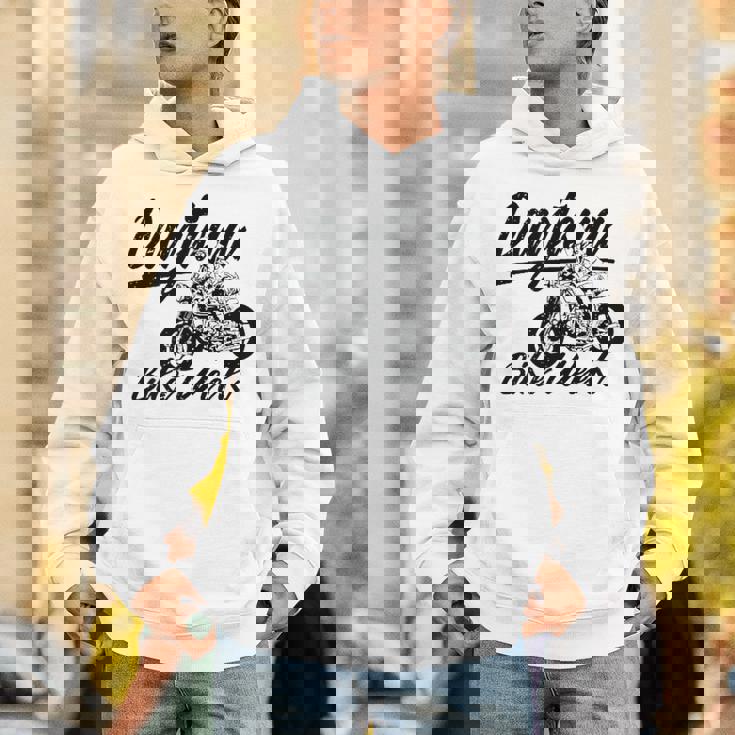 デイトナdaytona ビーチバイクウィーク レトロアンティーク調オートバイデザイン パーカー