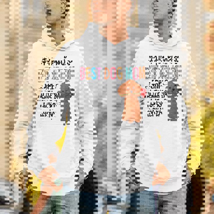 トイプードル最高の犬ママバレンタインデー面白い犬の恋人 長袖tシャツ パーカー