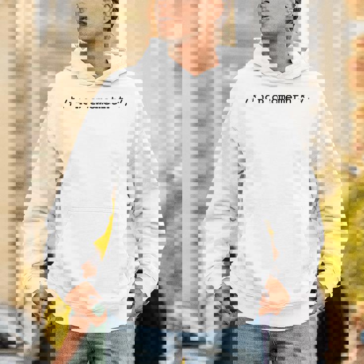 ノーコメントプログラマーtシャツ パーカー