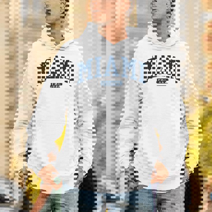 フロリダ州マイアミ Fl カレッジ大学スタイル ネイビー パーカー