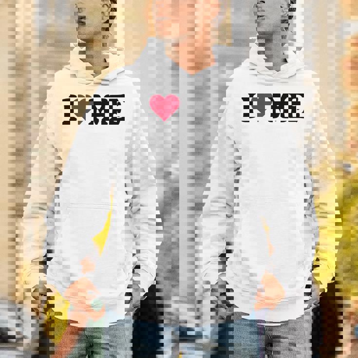 レッドハートデザイン I Love Me パーカー