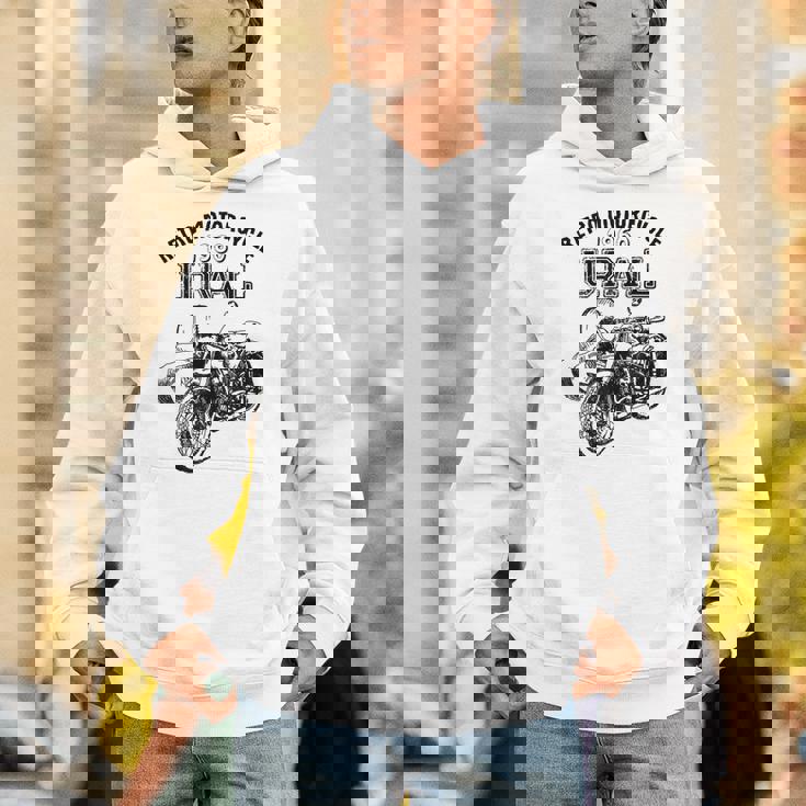 レトロモーターサイクルウラルtシャツ-ヴィンテージサイドカーモーターバイク パーカー