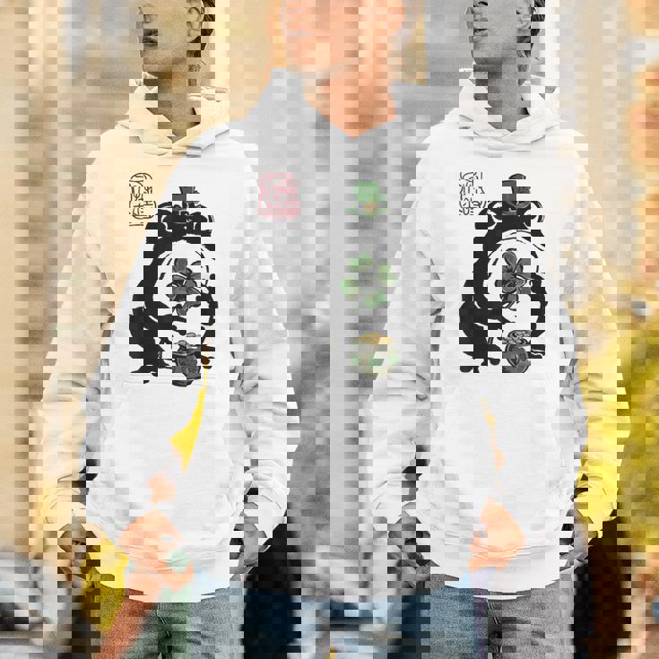 不機嫌そうなカエル 面白い 聖パトリックデー クローバーリーフ アニメ 日本語 パーカー