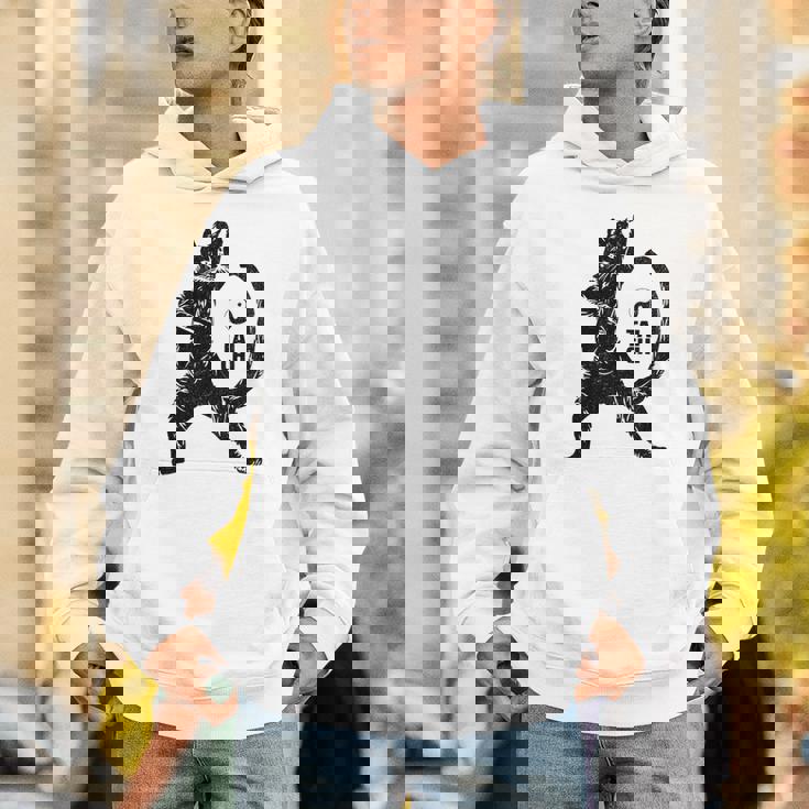 太極拳の練習をしている陽気な猫 陰陽 長袖tシャツ パーカー