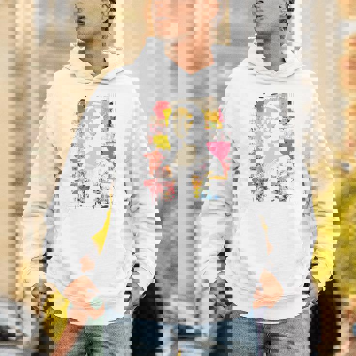 抽象グラフィティ モナリザ バックプリント パーカー