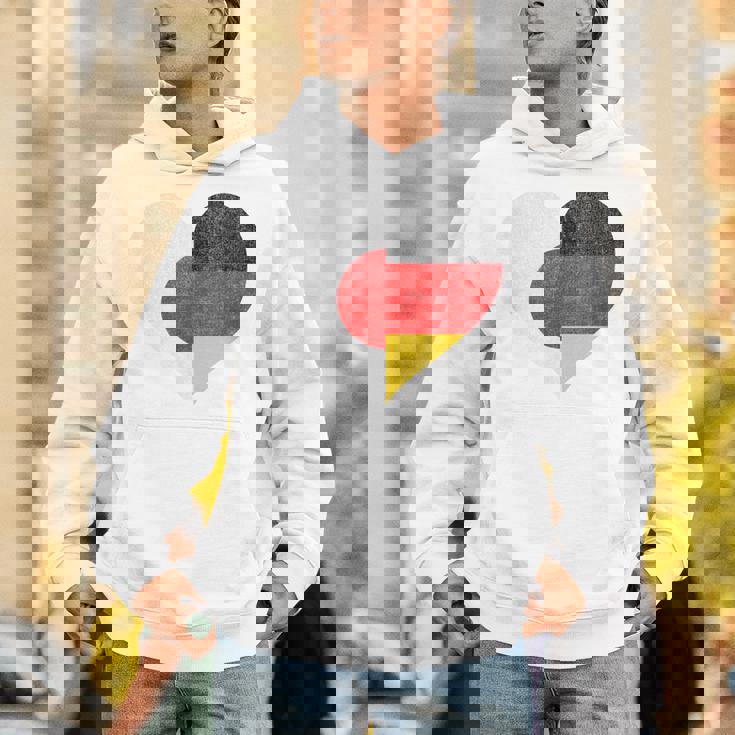 日本 ドイツ 国旗 ハート サッカー パーカー