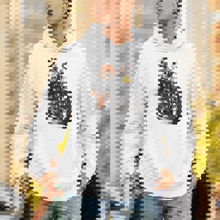 柴犬 いばけん 犬 バイク バイカー 長袖tシャツ パーカー