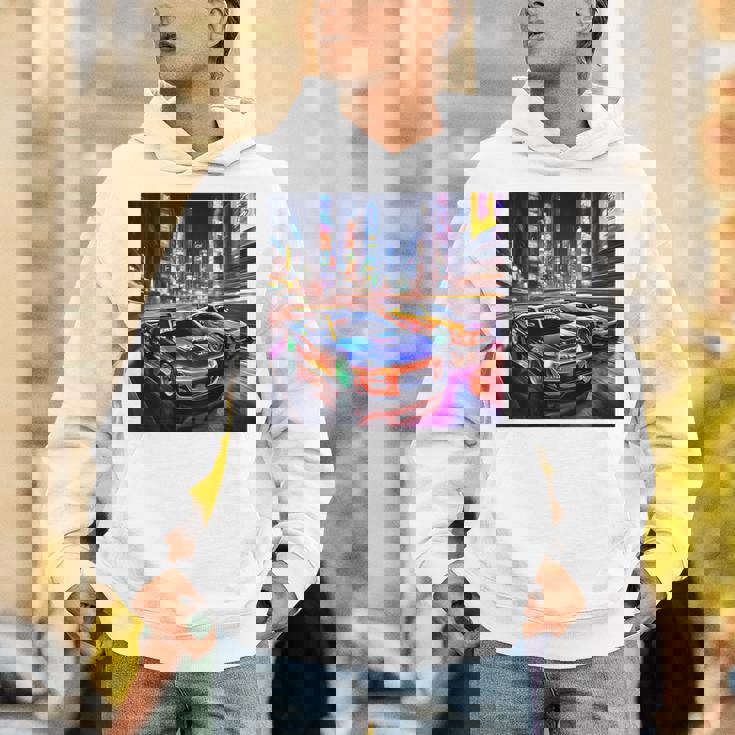 背面にjdmドリフトレーシングカー東京ドリフトスカイライン2台。 パーカー