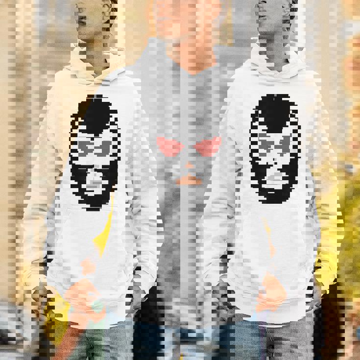 覆面レスラー マスク ピクセルアート ドット絵 怪人 プロレス パーカー