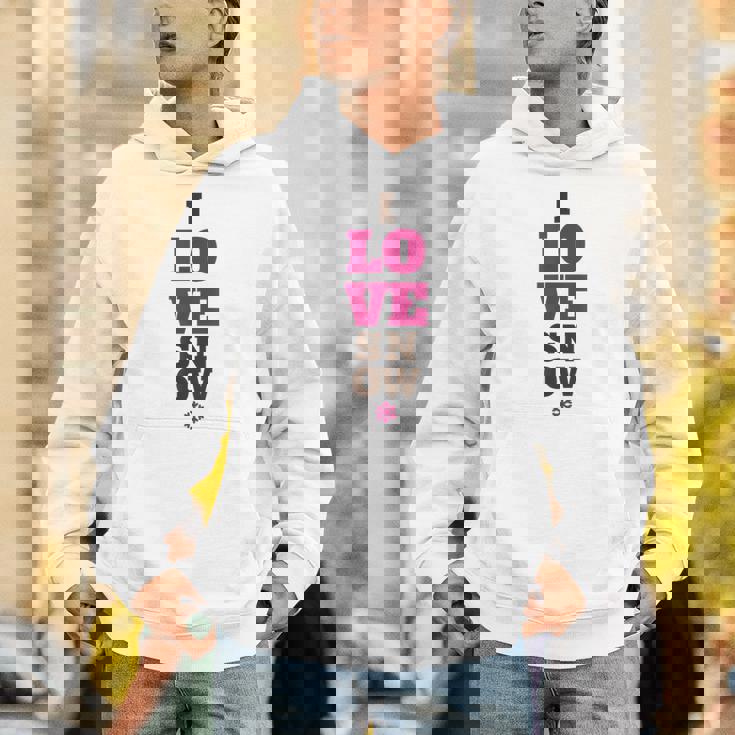 雪の冬が大好き パーカー