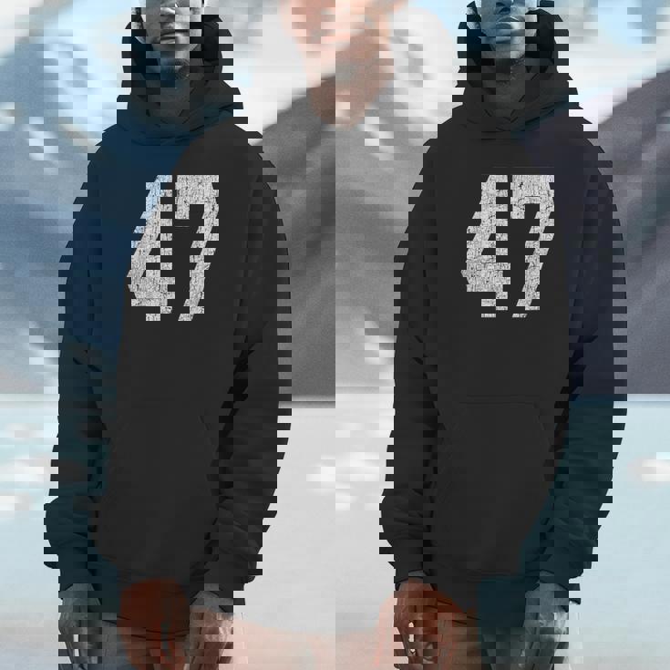 47 ジャージユニフォーム バーシティ スポーツ番号 47歳の誕生日 パーカー