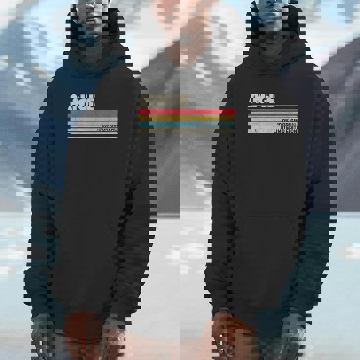 Angie パーソナライズ 名前 レトロ ヴィンテージ 70年代 80年代 90年代 誕生日 パーカー