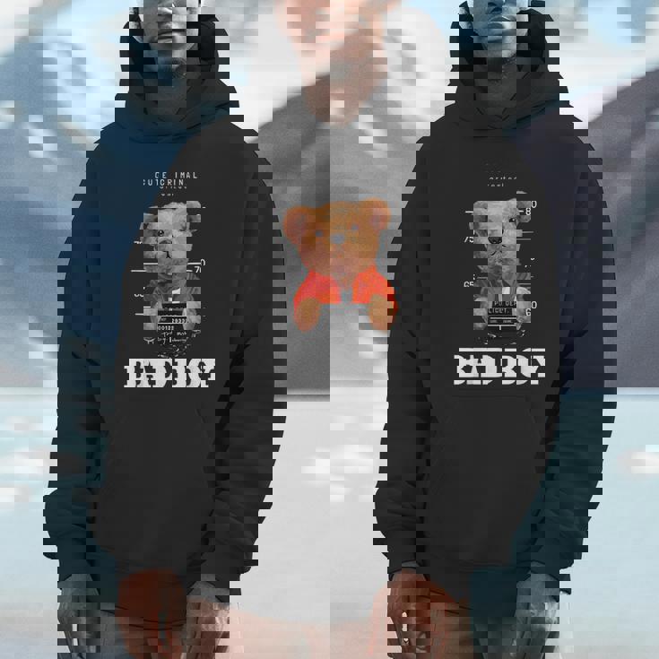 Bad Boy Teddy Bear Graphic tyle Fun パーカー