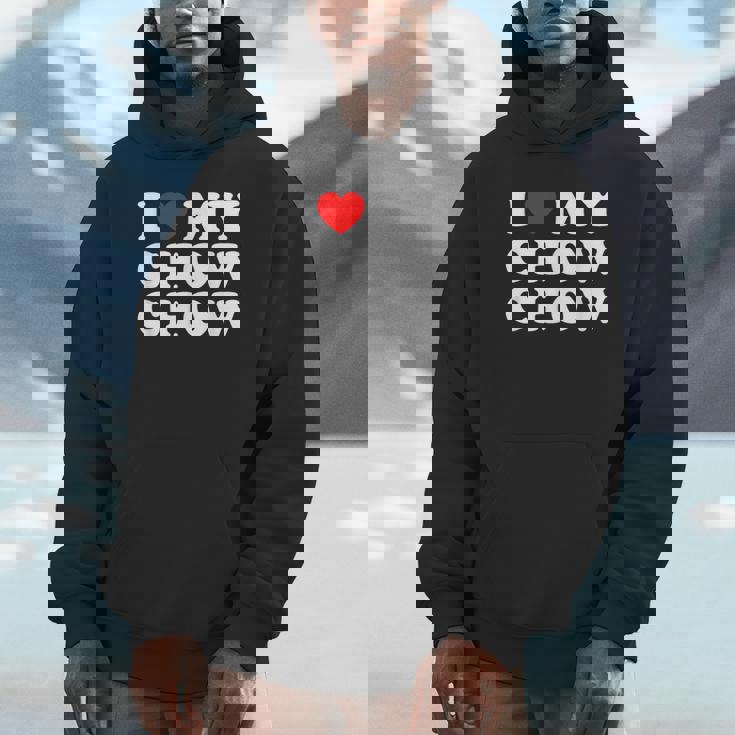 Dog I Love My Chow Chow Chow パーカー