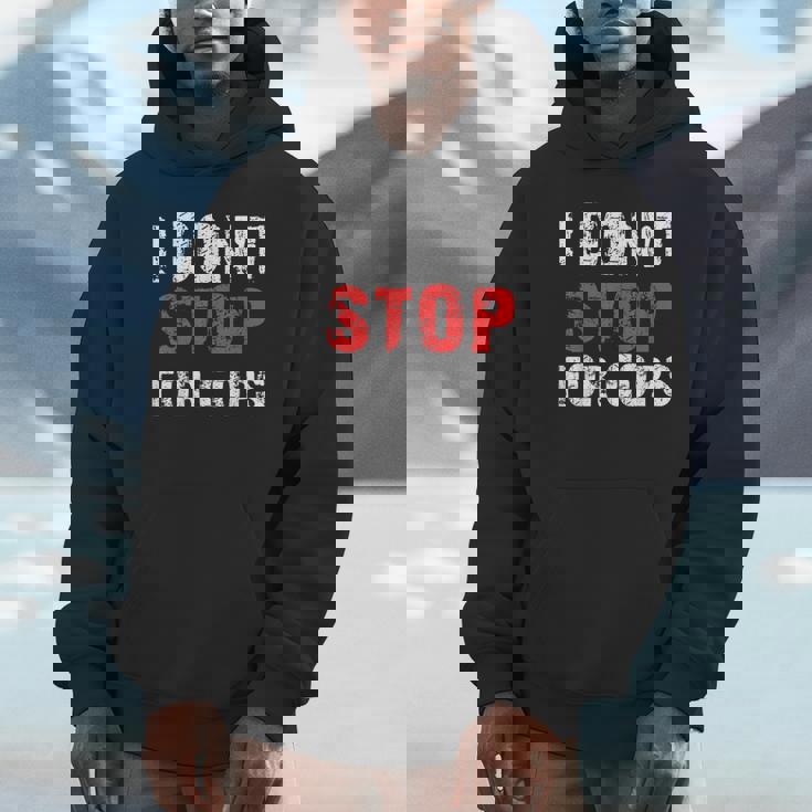 I Don'ttop For Cops ランニング用 パーカー