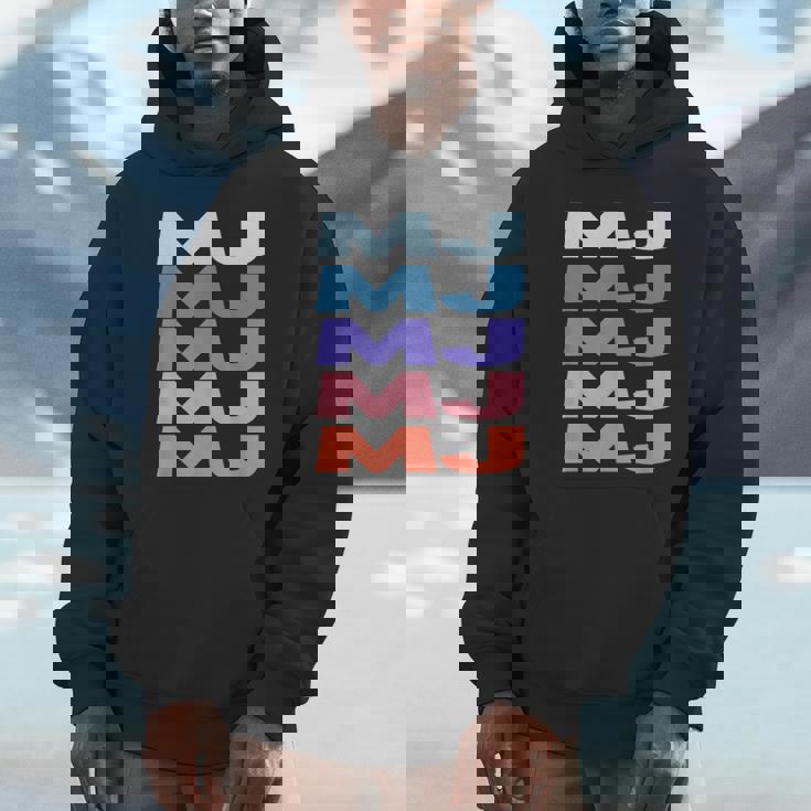 Modern Repeated Text Mj パーカー