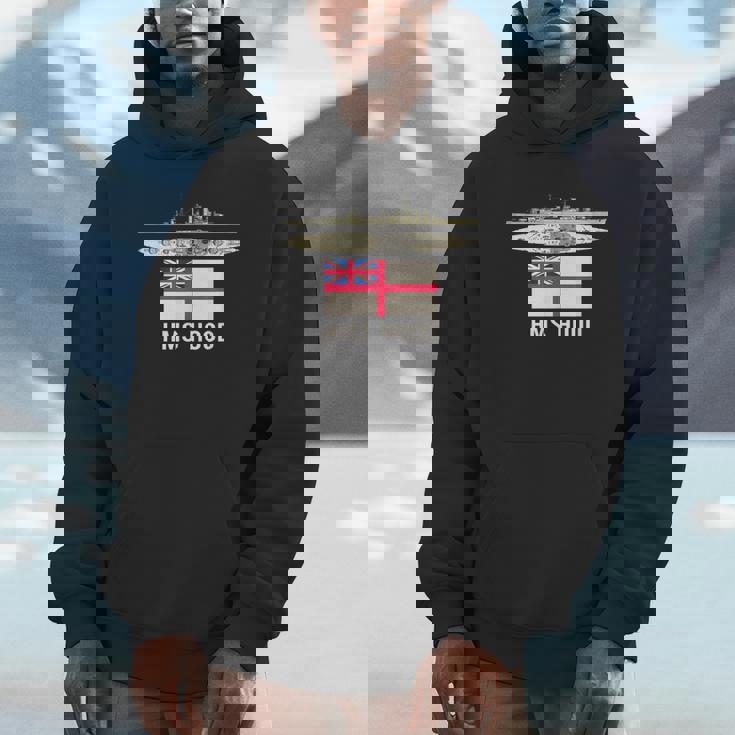 Hms Hood イギリス戦艦図 海軍旗 パーカー