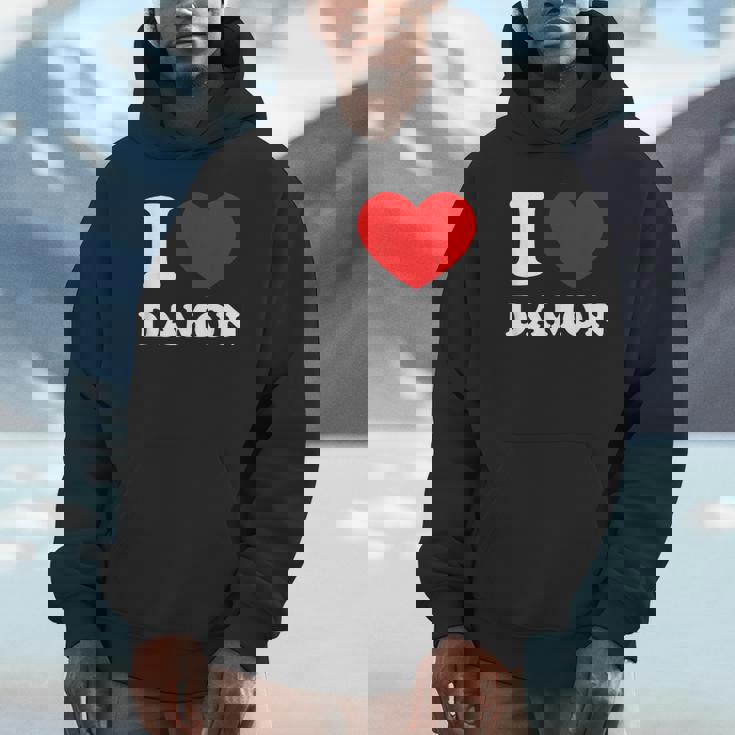 I Love Damon I Heart Damon 面白い名前 Damon パーカー