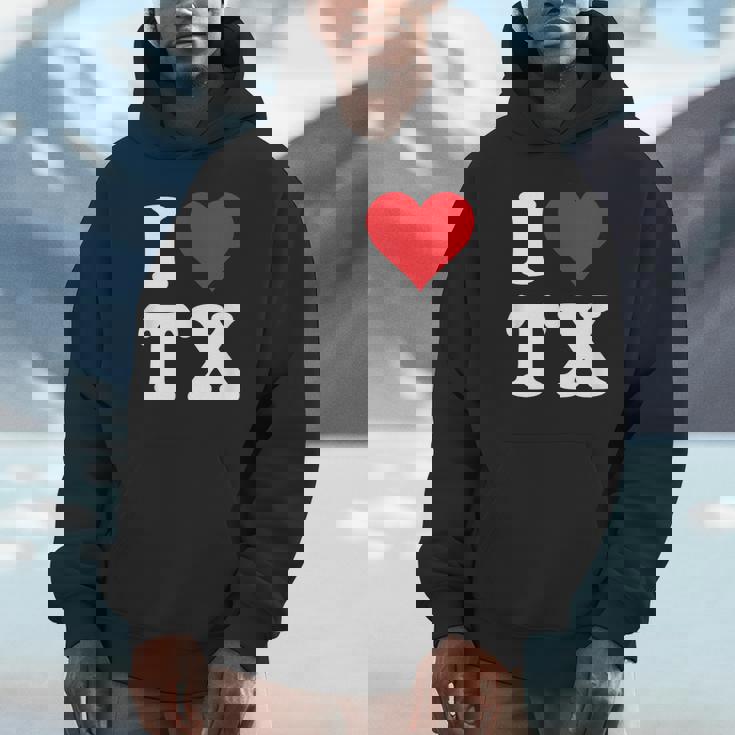 I Love Tx Initials I Heart TX First Last NameX パーカー