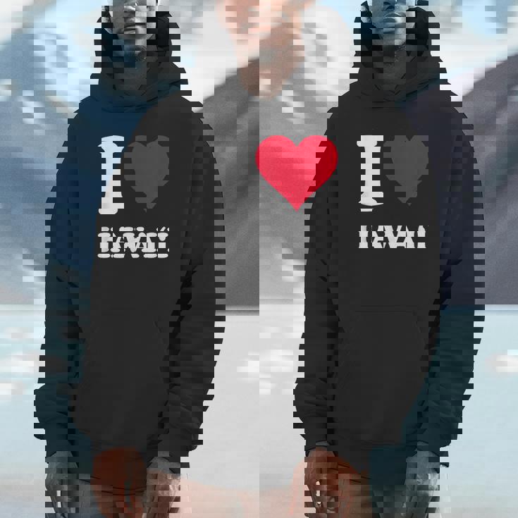 Red Heart I Love Hawai'i パーカー