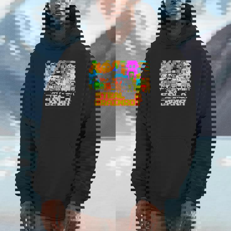 Steal A Brainrot Meme ビデオゲーム キッズゲーマー パーカー