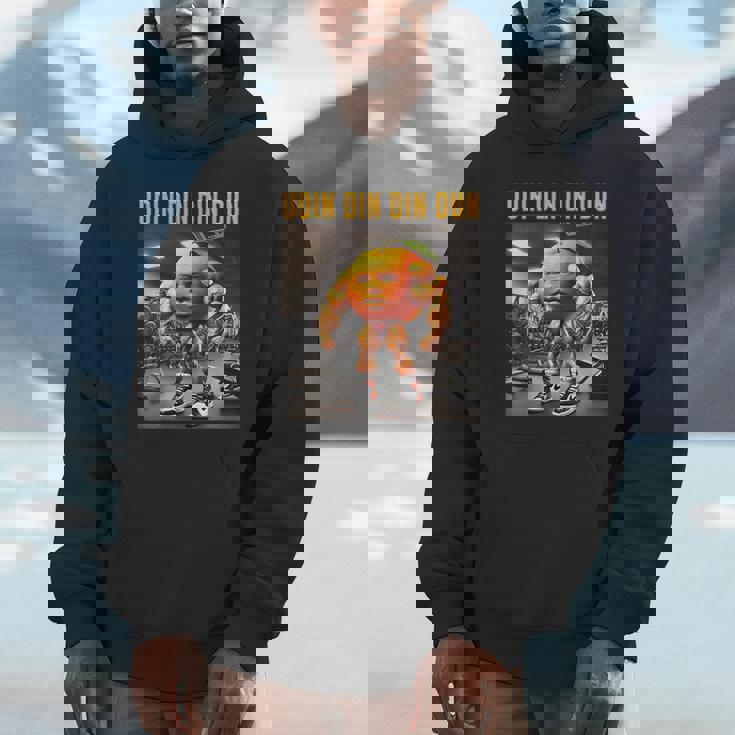 Udin Din Din Dun マッスルオレンジ イタリアンブレイン ロート キッズ ミーム パーカー