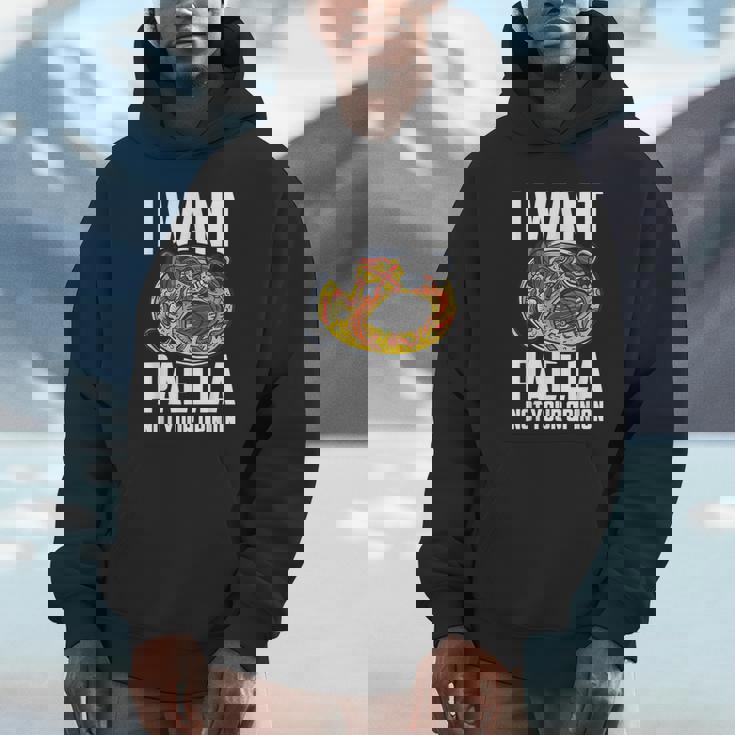 I Want Paella Not Your Opinion スペインのパエリア パーカー