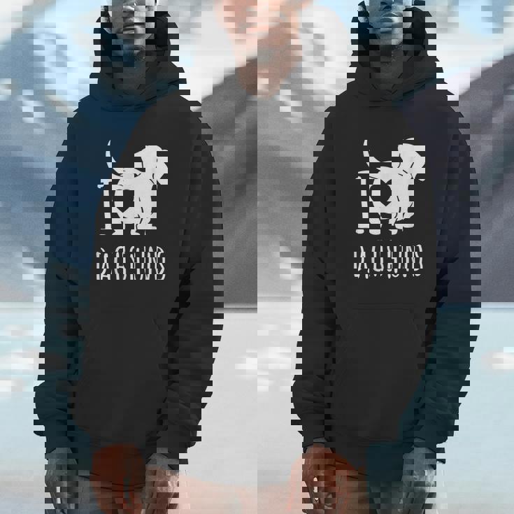 Wiener Dog ダックスフンド 犬 ペット愛好家 I Love Dachshunds パーカー