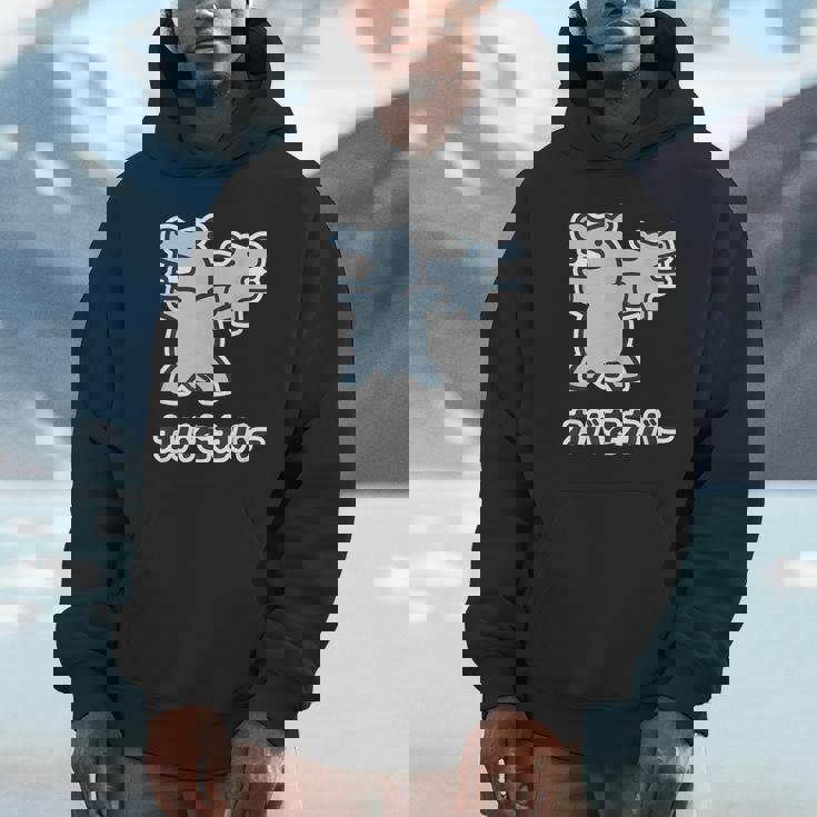 『カバをカバー』カバ くん【どうぶつフレンズ】動物 ゆる かわいい キャラ 面白 ダジャレ ギャグ ジョーク パーカー