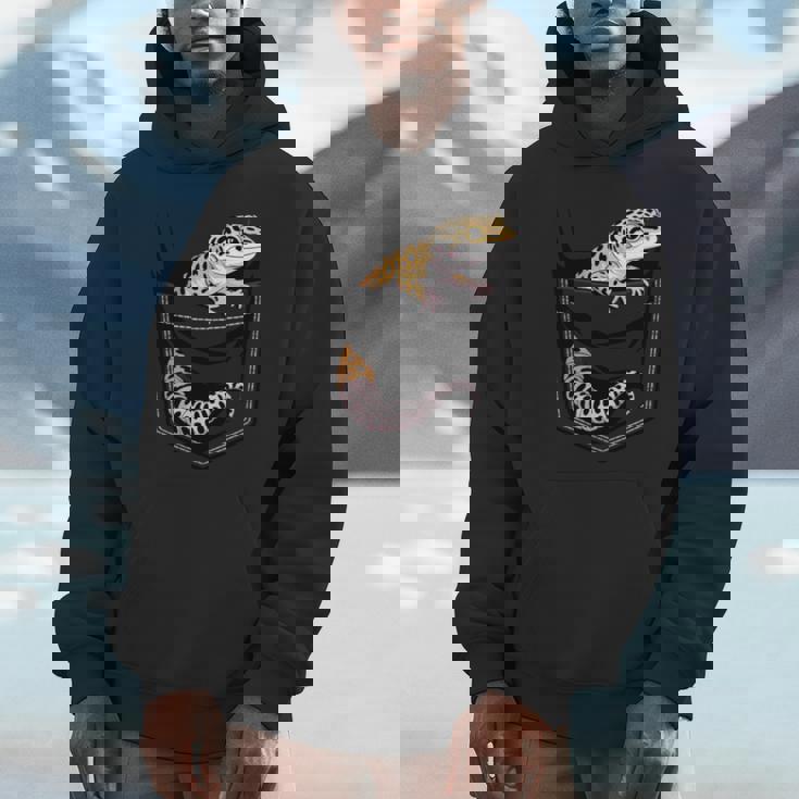 かわいいヒョウゲッコ トカゲ爬虫類 ヒョウ ヤモリのお父さん用 長袖tシャツ パーカー