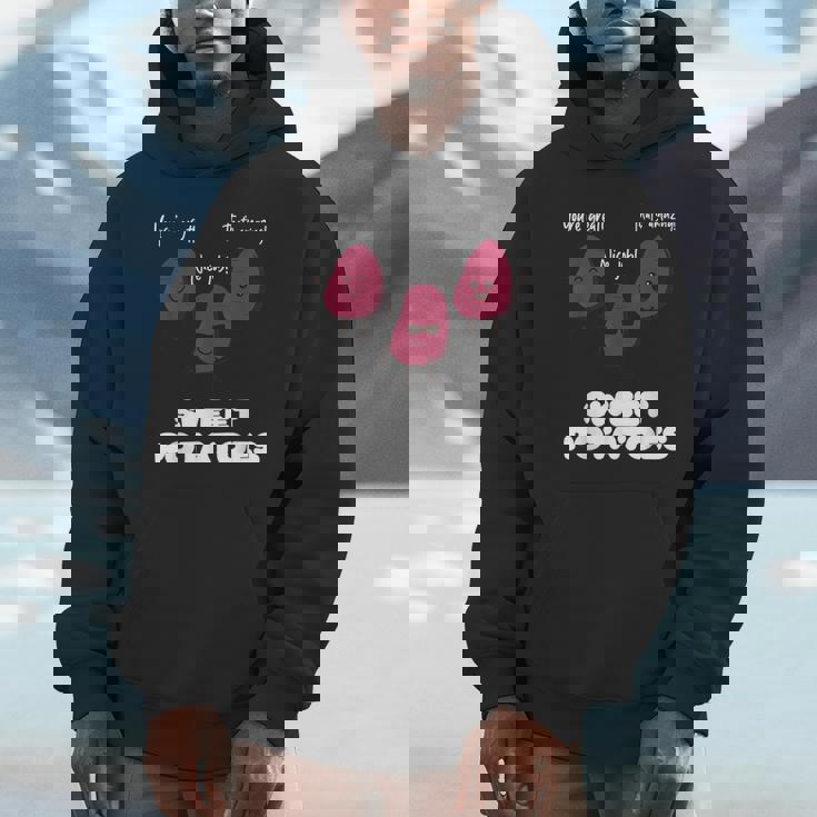 さつまいもを称賛する面白いさつまいもギャング パーカー