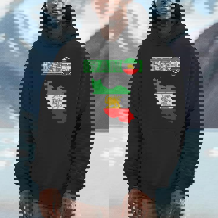 イランライオン太陽旗、イラン地図、イラン、イランの旗、イランの旗。 パーカー