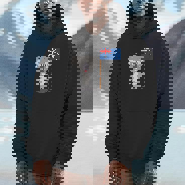 オーストラリアのコアラ オーストラリア国旗 パーカー