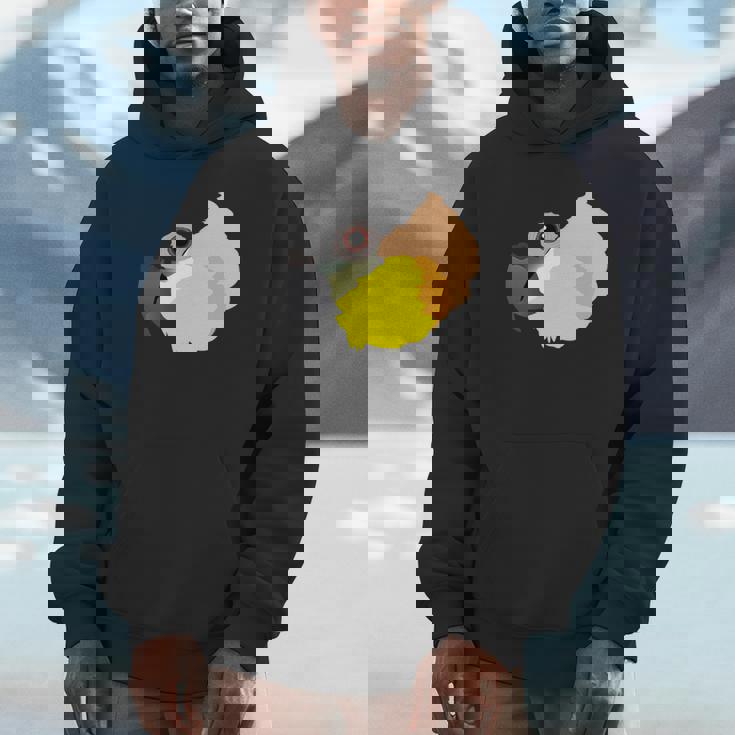 ズグロシロハラインコ 長袖tシャツ パーカー