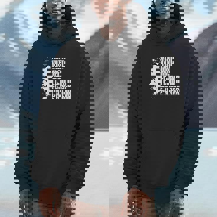 ニーチェの名言 音楽のない人生は間違いだろう 長袖tシャツ パーカー