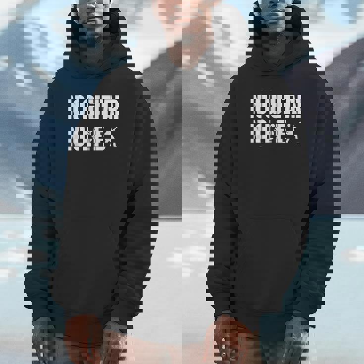 ノーギターノーライフ ギター好き ギター エレキギター ポップ音楽 ロック音楽 軽音部 バンド パーカー