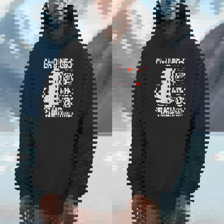 パーソナライズドドッグネームダンテかわいい犬ペット愛好家 長袖tシャツ パーカー