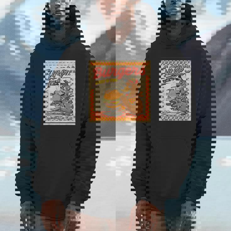 ビンテージ Burgers Biggest In Town ベア ハンバーガー ショップ パーカー