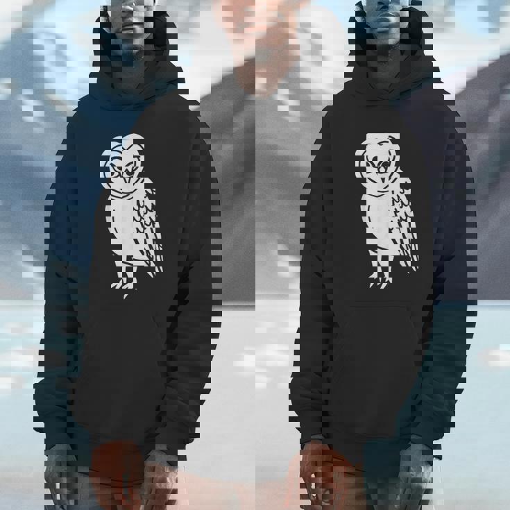 フクロウ愛好家 メンフクロウ かわいい 白い鳥 精神 動物 自然 アート パーカー