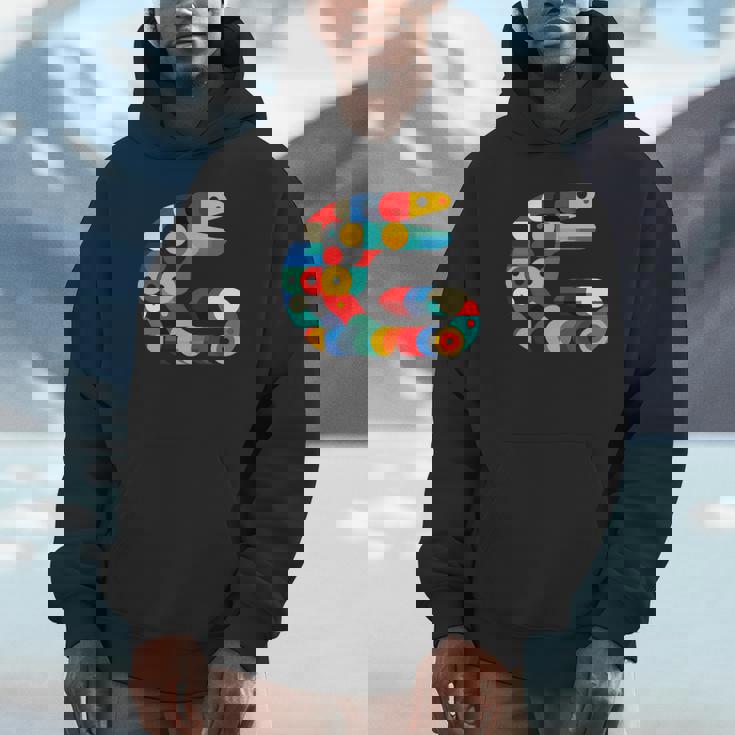 モダン 幾何学的 ミニマリズム イラスト ウツボ アート 長袖tシャツ パーカー