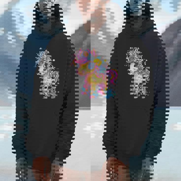 レインボーフラワーマジックのかわいいポニー。 パーカー