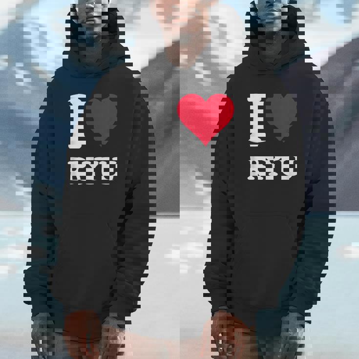 レッドハート I Love Ryu パーカー