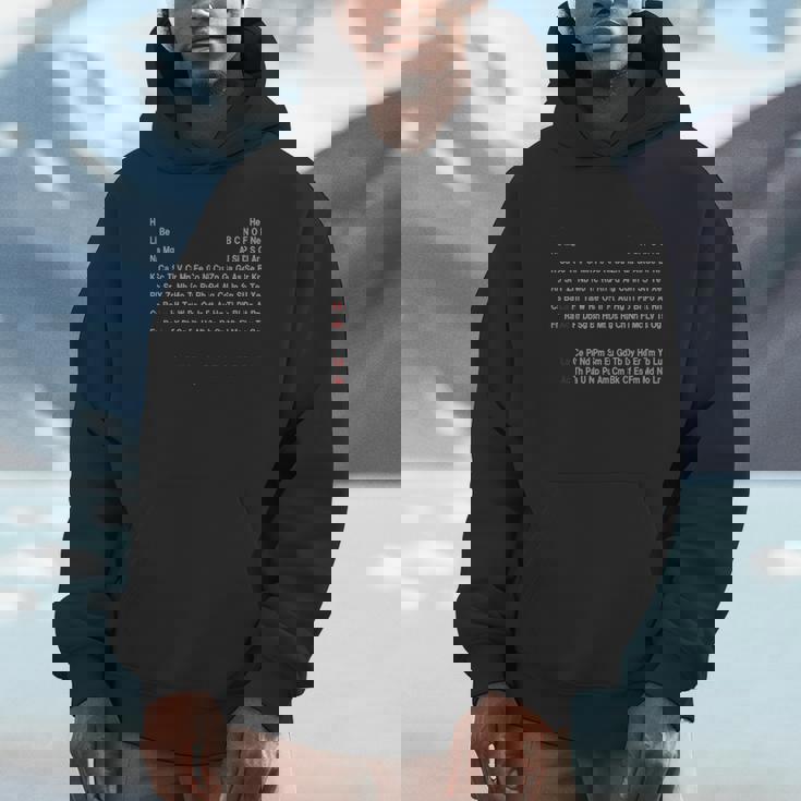 元素周期表 元素記号 理科 物理 数学 数式 公式 化学式 サイエンス おもしろ メンズ キッズ おしゃれ 黒 元素 長袖tシャツ パーカー